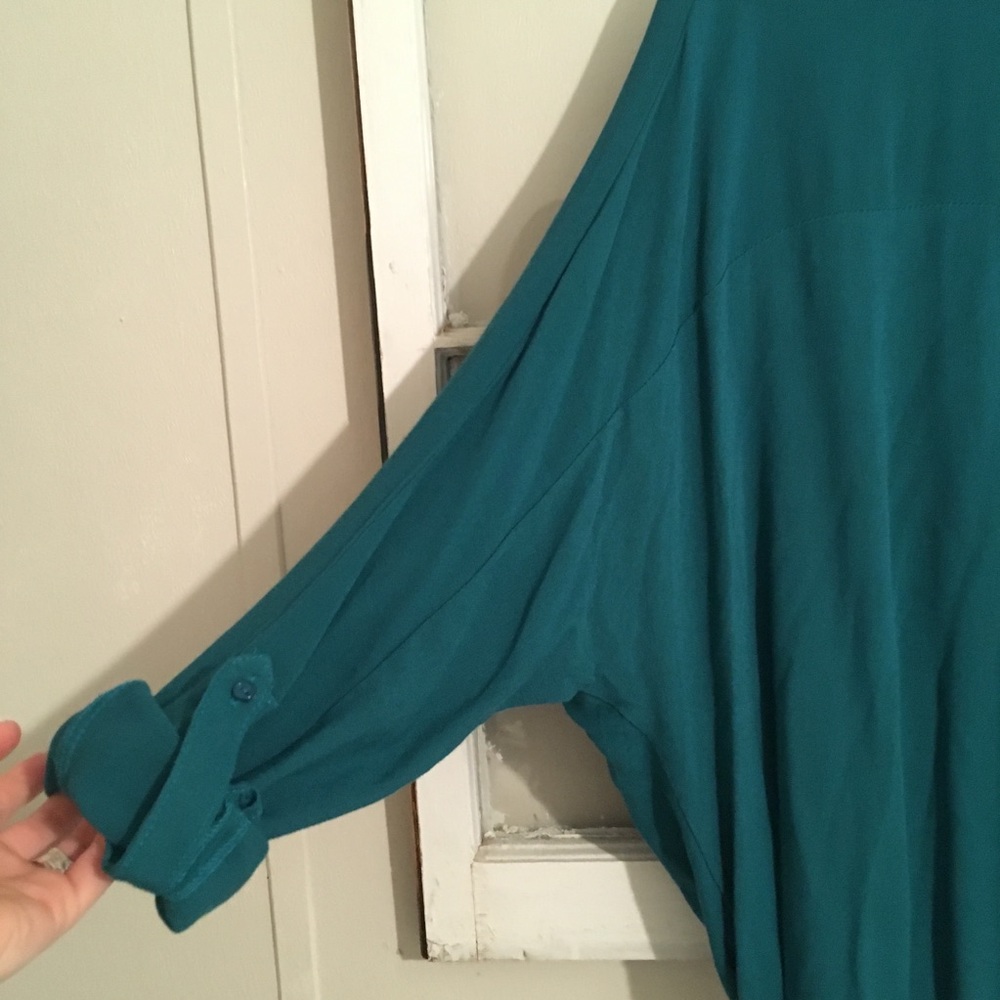 Umgee Gathered Button Down Blouse - image 8